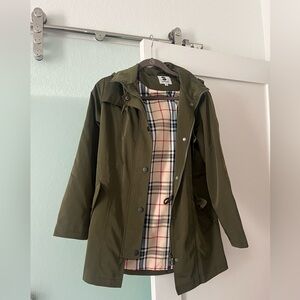 Olive Tartan Rain Jacket